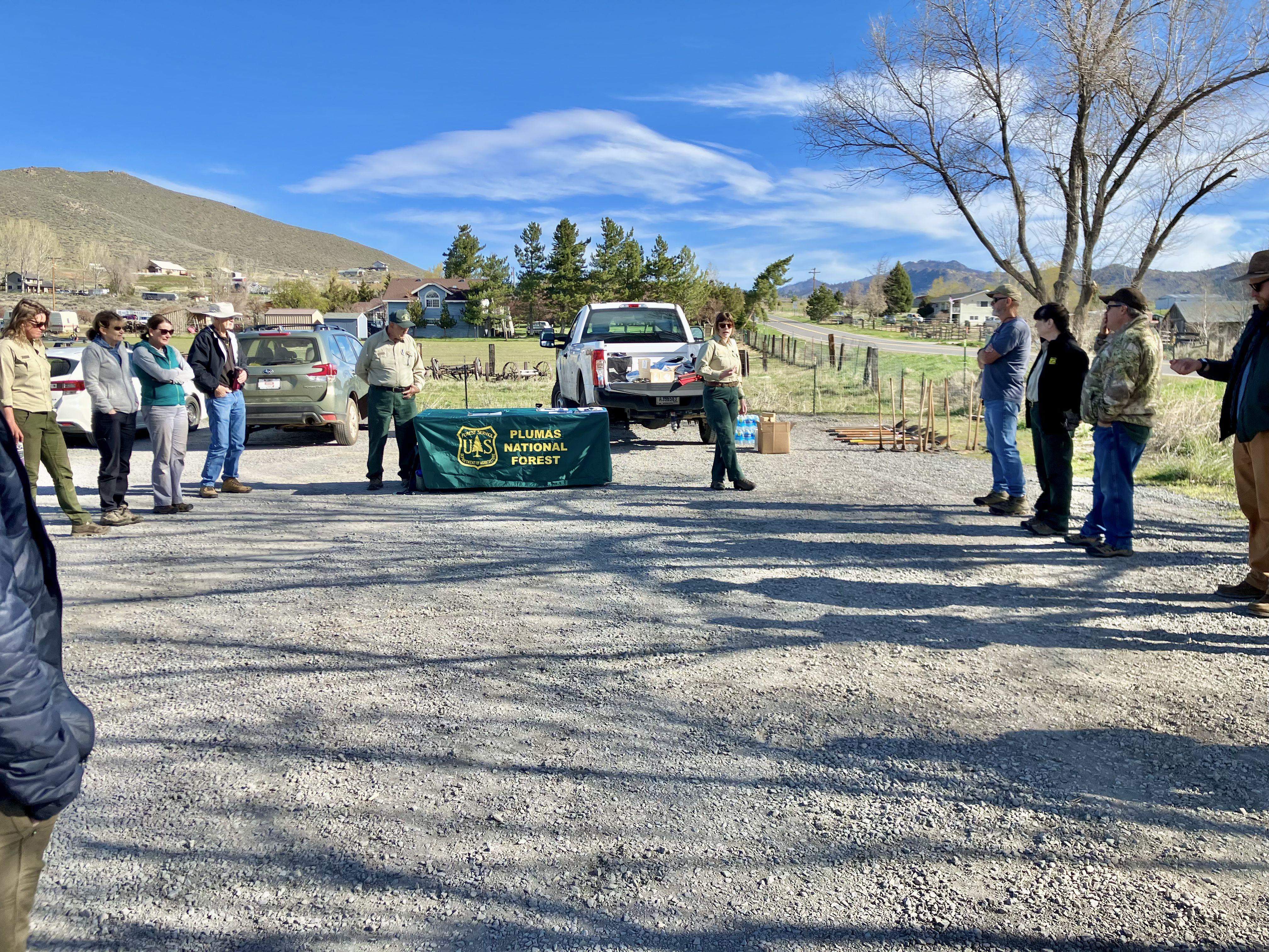 students worked with plumas national forest service